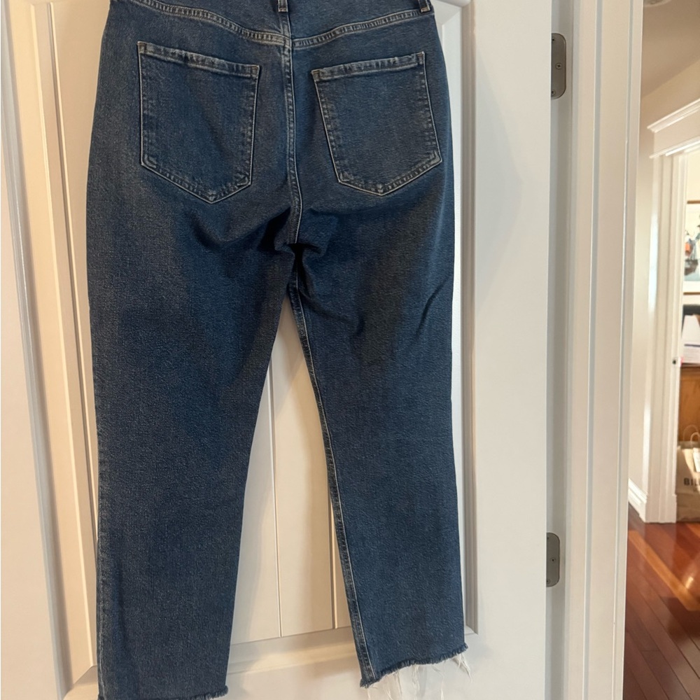 Agolde Women's Riley Blue Jeans - Picture 3 of 5